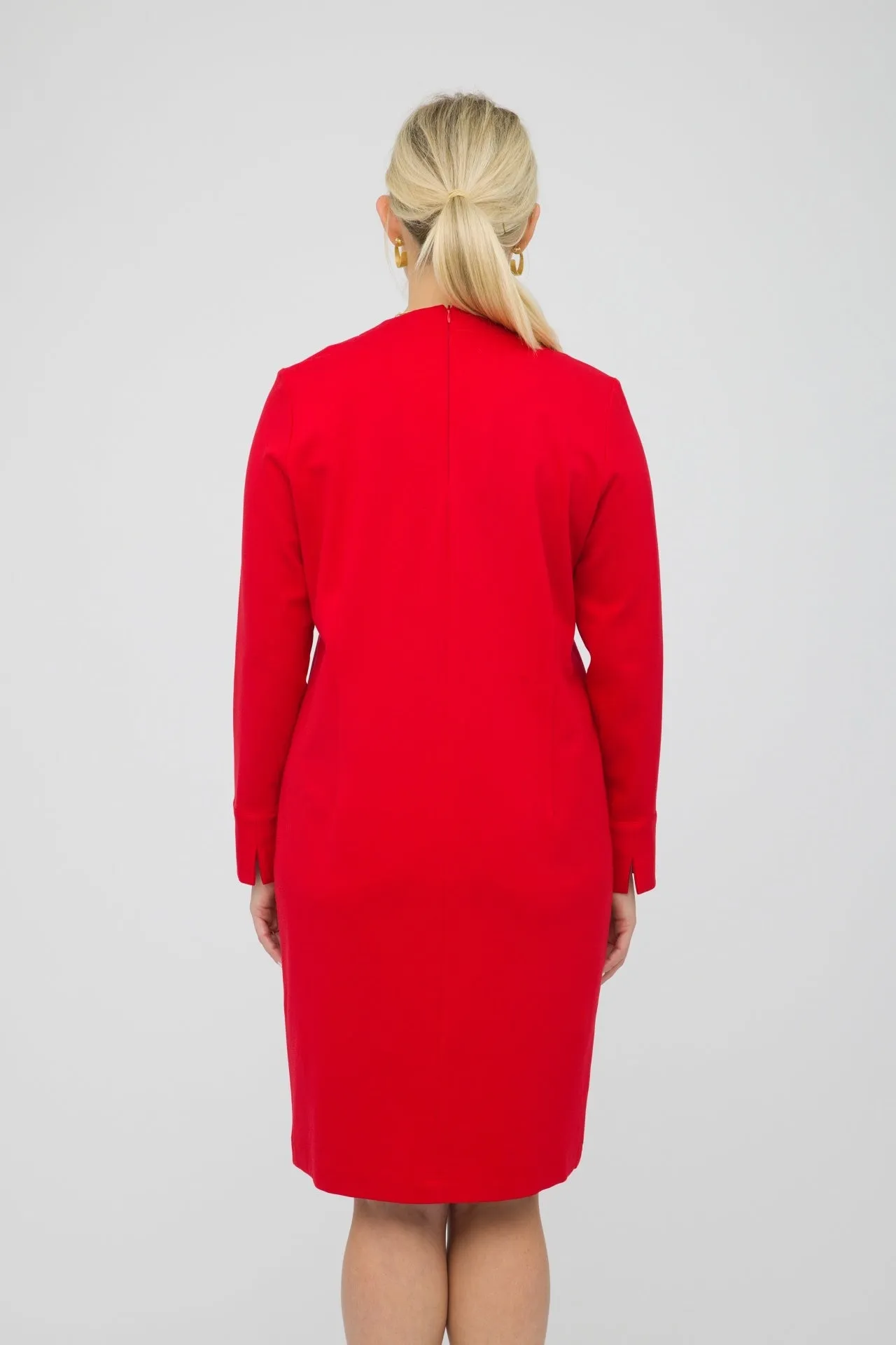 39" V-neck Straight Dress