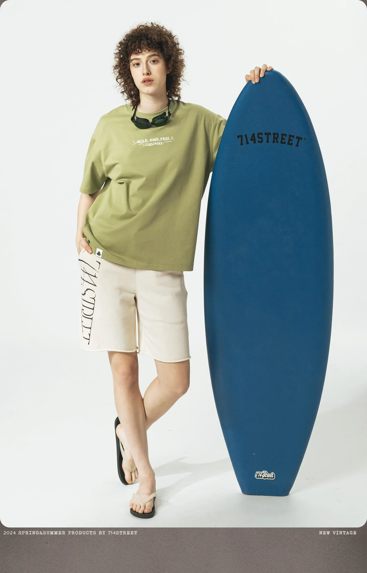 714STREET スウェットショートパンツ 714ST057