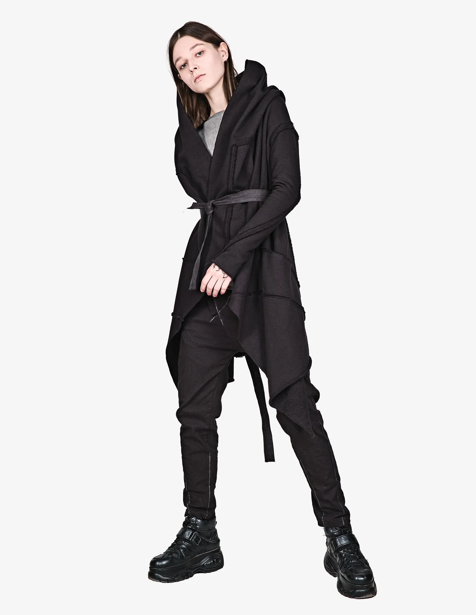 Asymmetric Cotton Cardigan