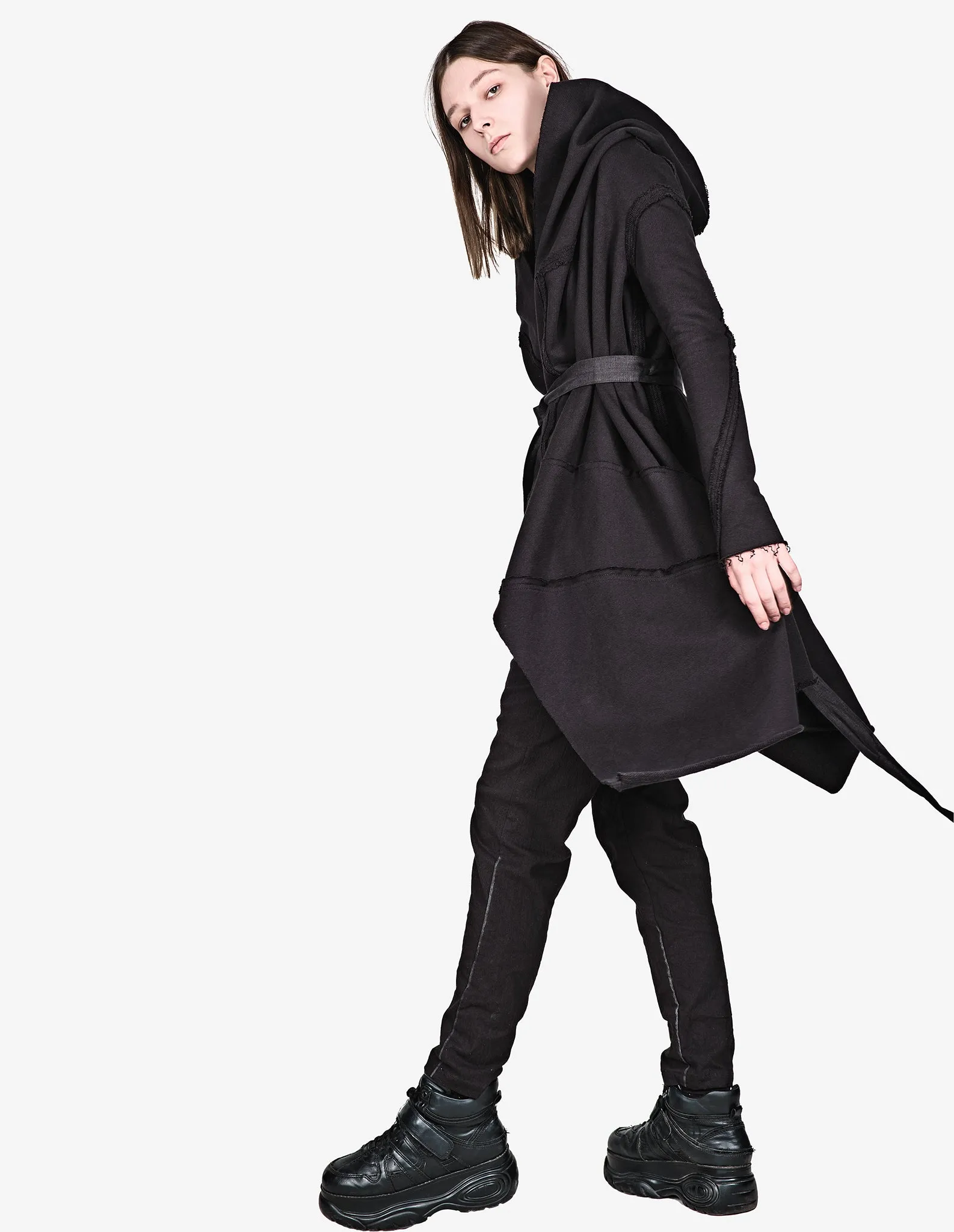 Asymmetric Cotton Cardigan