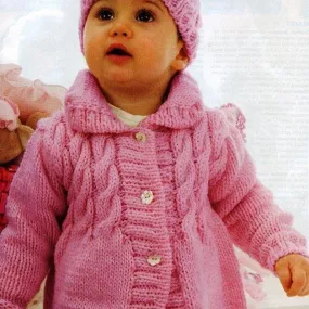Baby knitted winter coat