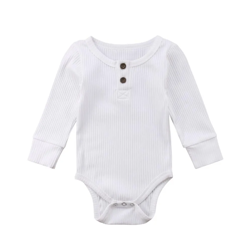 Basic Long Sleeve Baby Jumpsuit
