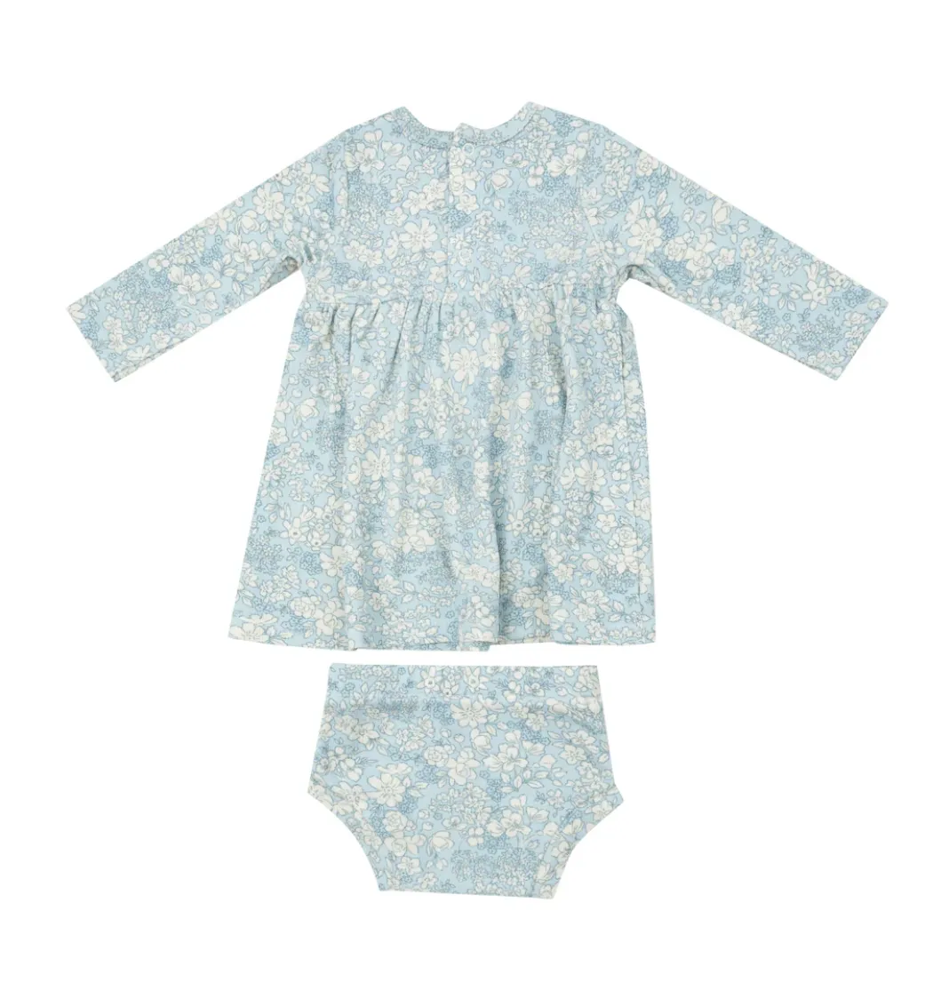 Blue Meadow Floral Dress & Bloomer