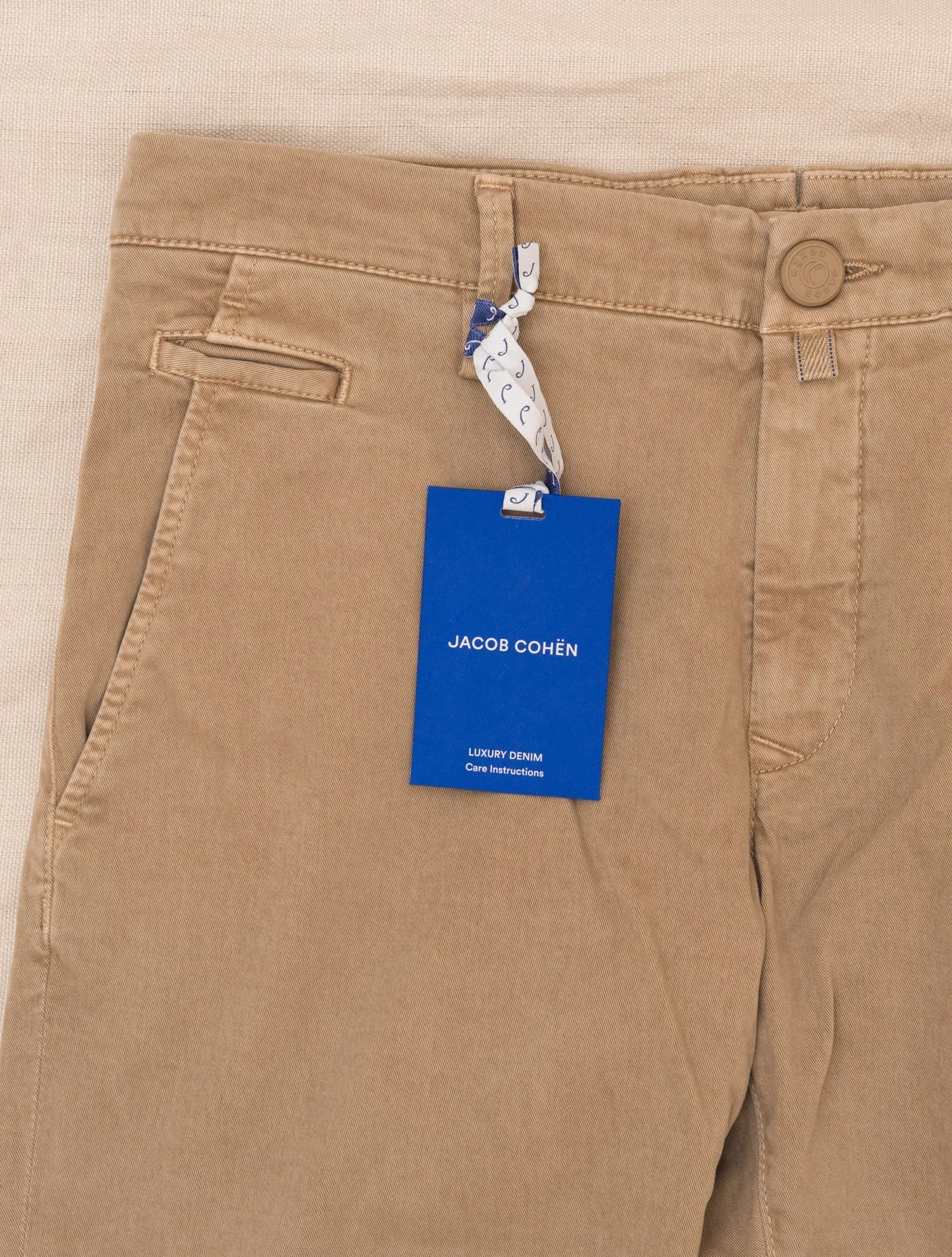 Bobby Cotton Chinos Beige