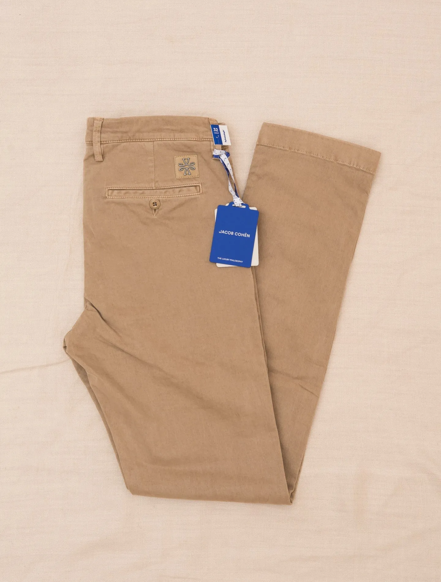 Bobby Cotton Chinos Beige