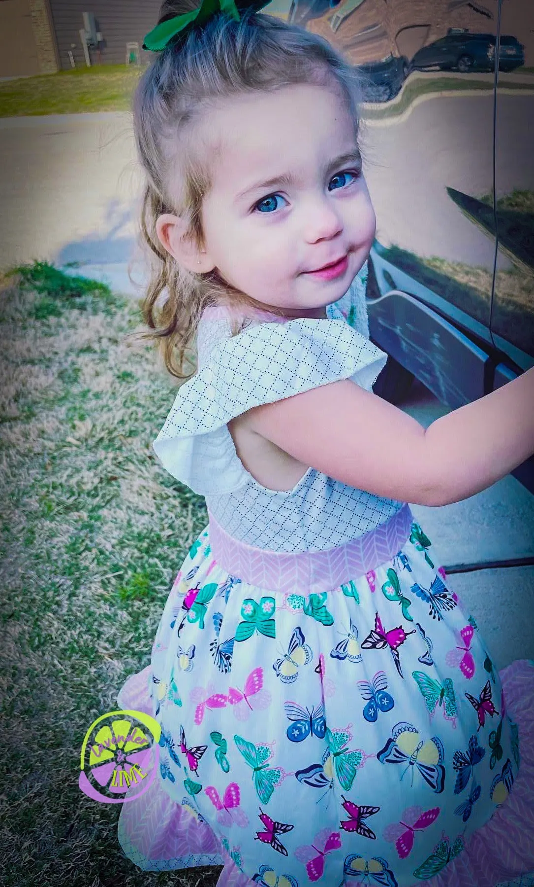 Butterflies and Buttons Dress