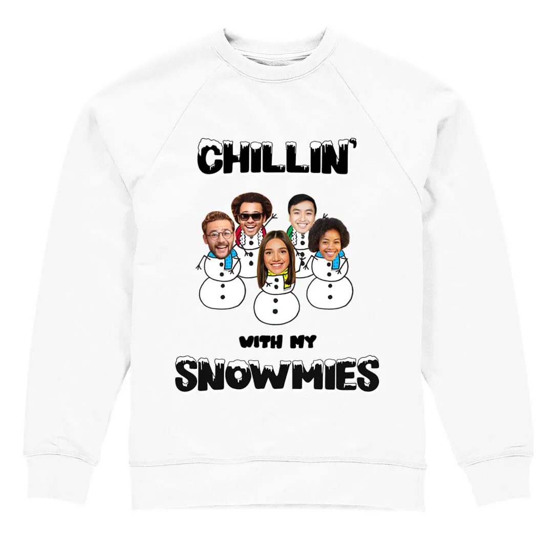 Chillin' With My Four Snowmies Christmas Jumper