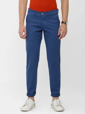 Classic Polo Mens Solid Moderate Fit Lt. Navy Trousers - Ares Lt. navy
