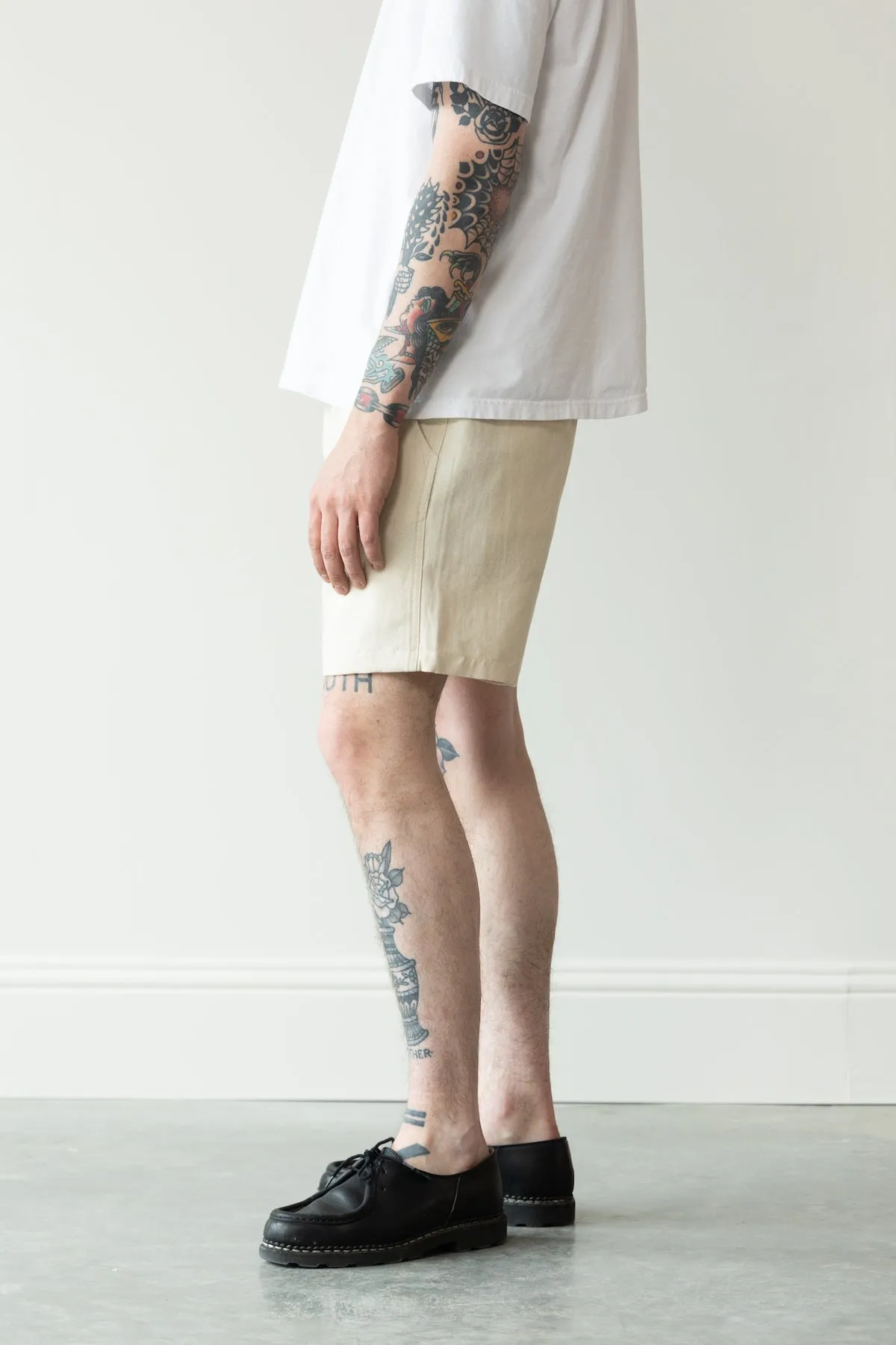Cotton/Linen Shorts - Unbleached