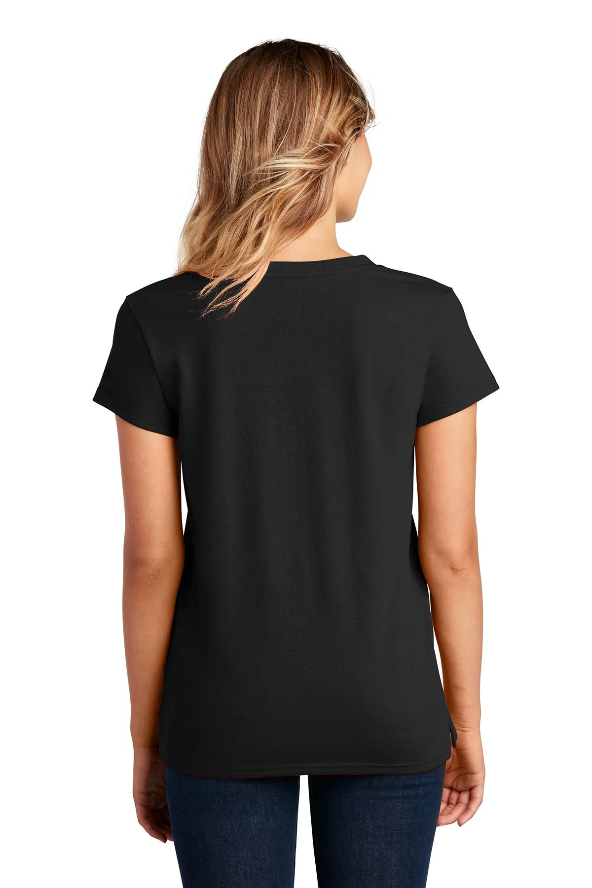 District Women Re-Tee V-Necks, Black