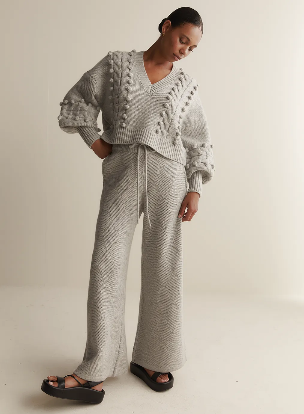 Elsa Wool Knit | Grey Marle