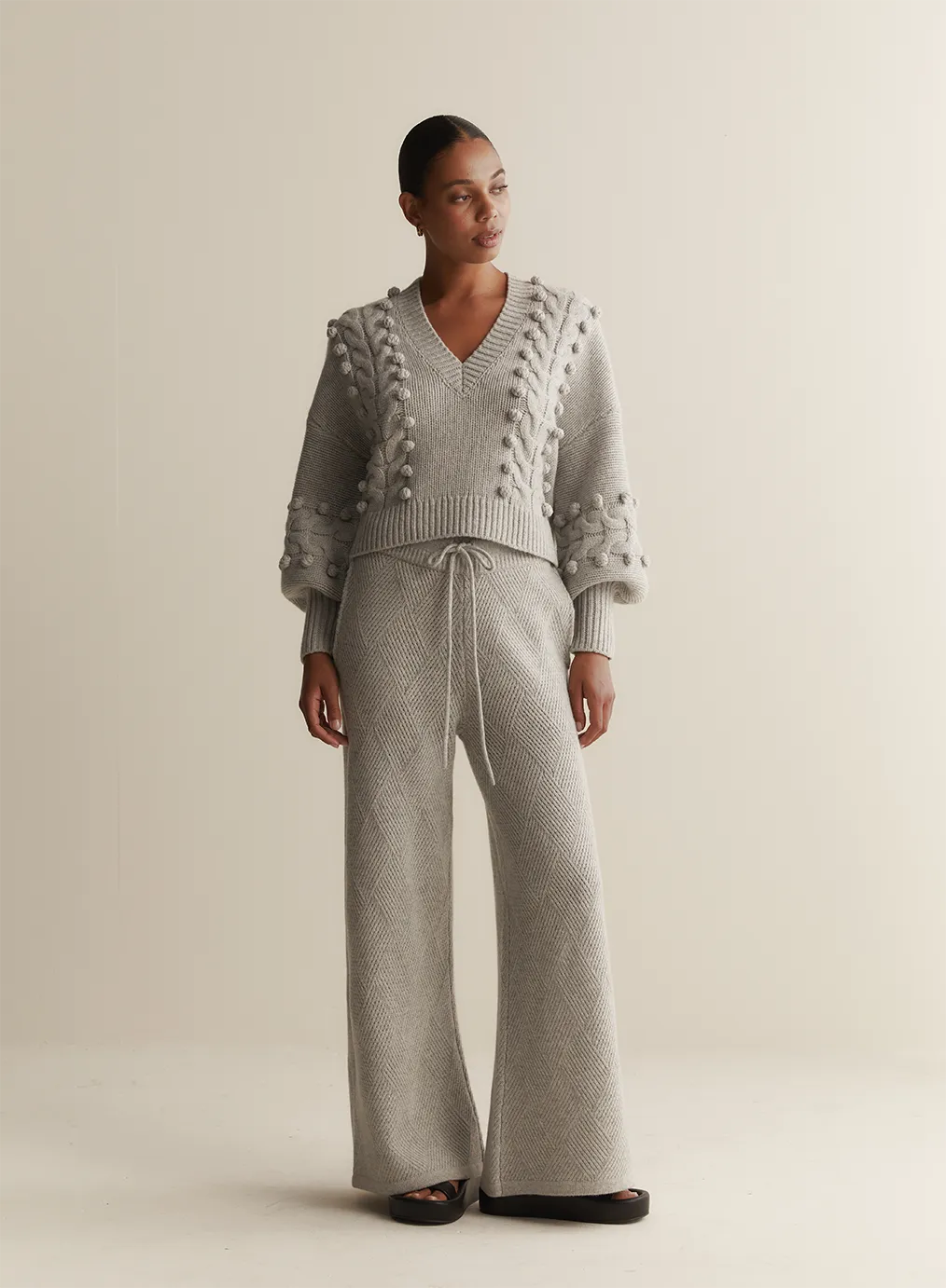 Elsa Wool Knit | Grey Marle