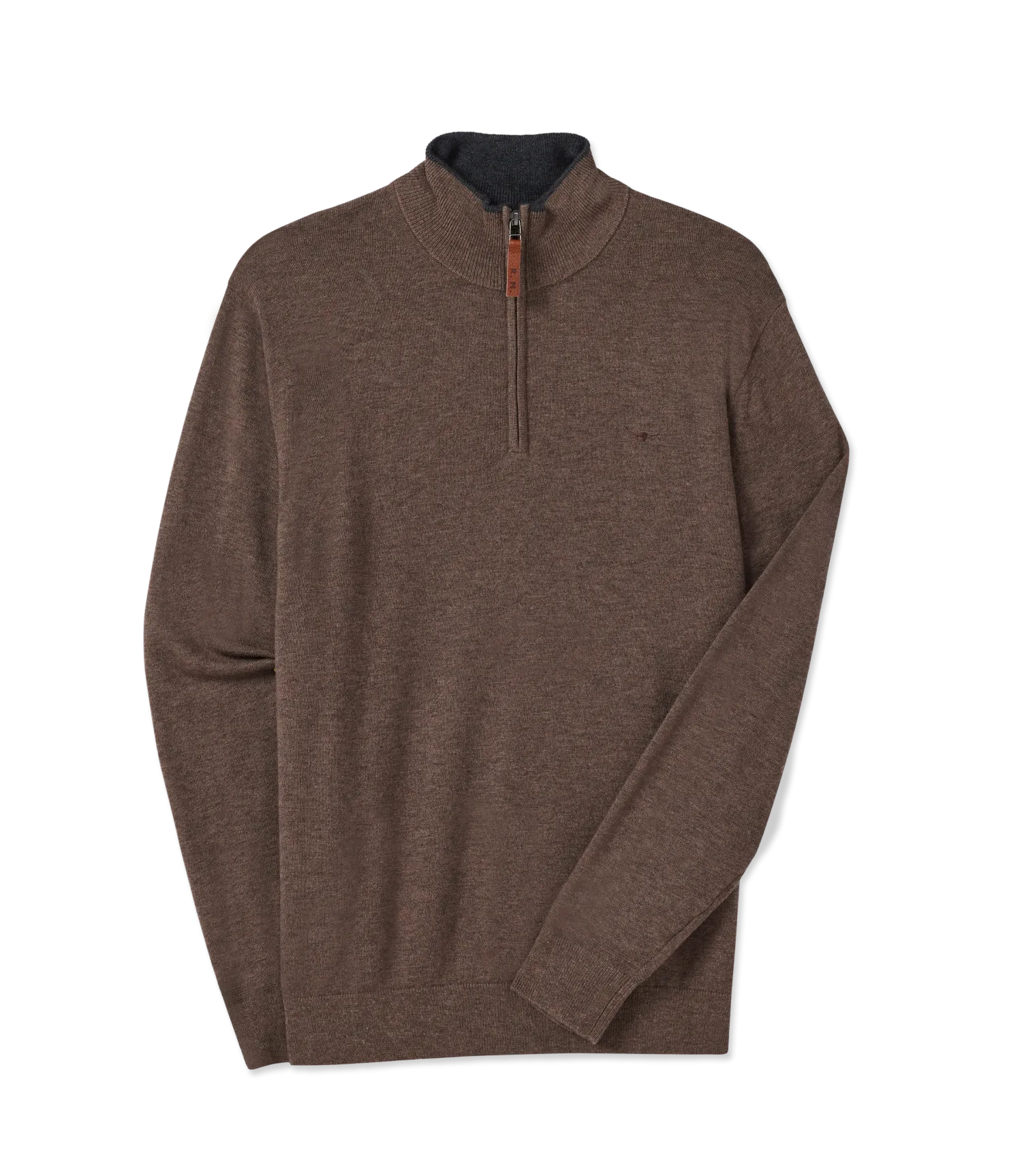 Ernest Sweater - 1/4 Zip - Nutmeg