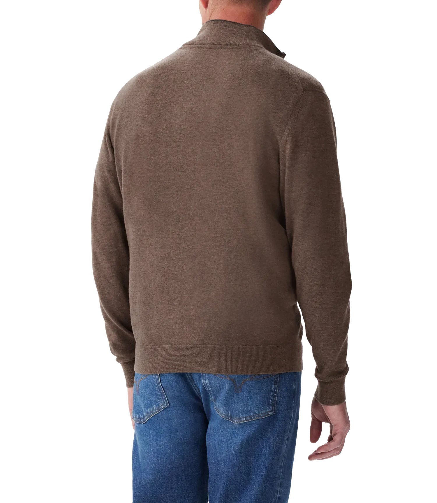 Ernest Sweater - 1/4 Zip - Nutmeg