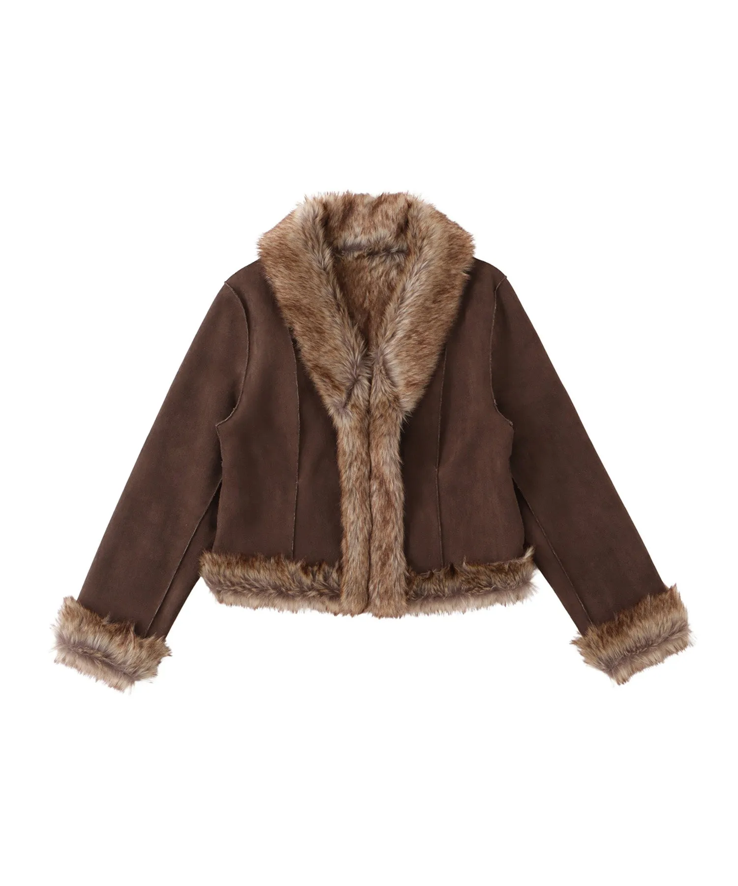 Fake mouton fur coat