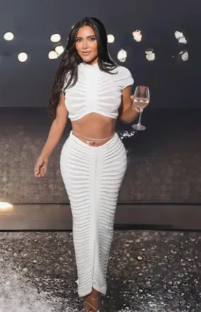Fashion Bae Stripe Knit Two Piece Skirt Set