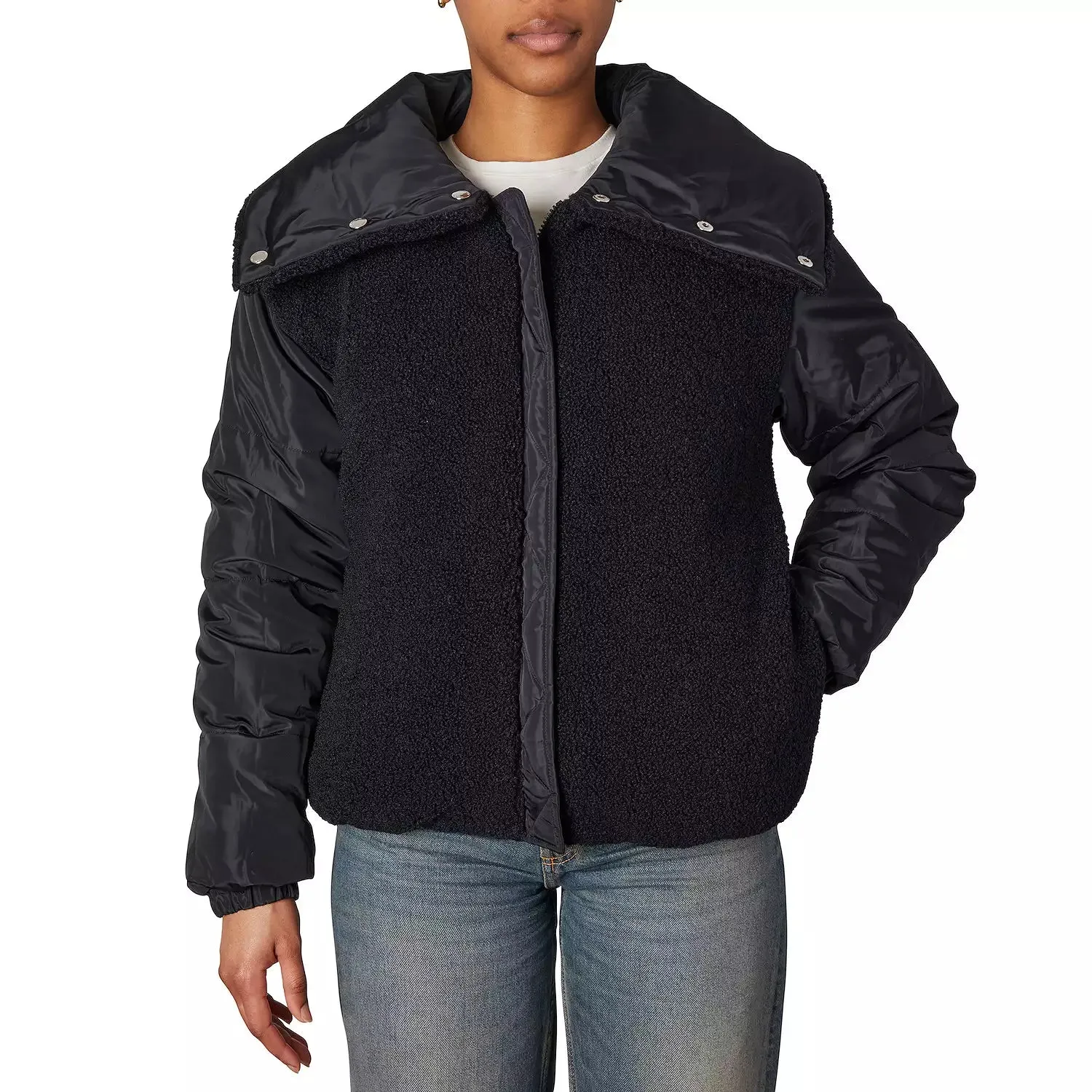 Faux Memory Boucle Reversible Black