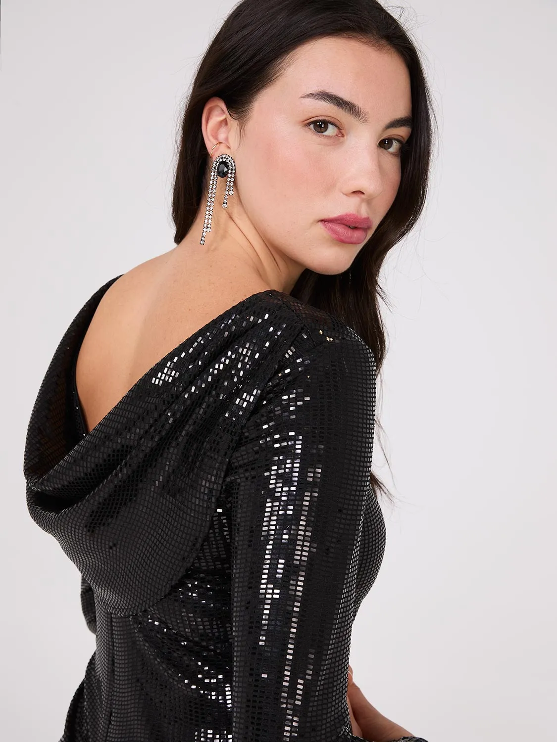 Fitted Sequin Dress