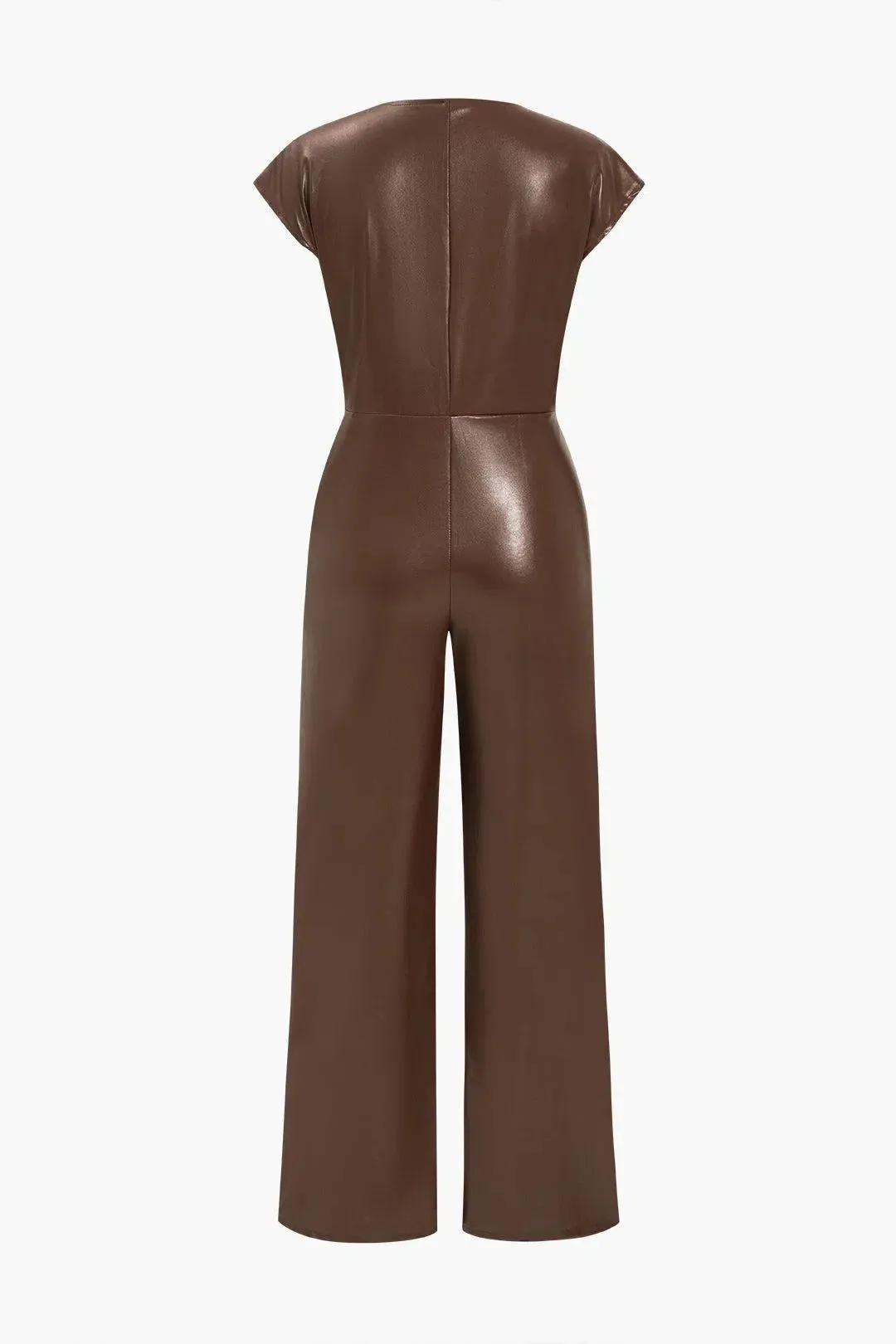 Fleur – Slim-fit design – Leather jumpsuit