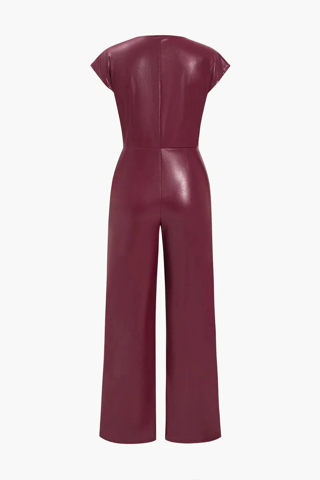 Fleur – Slim-fit design – Leather jumpsuit