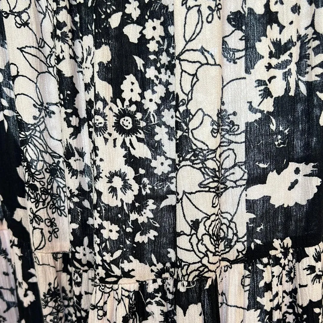 Front Tie floral Top TC318SN