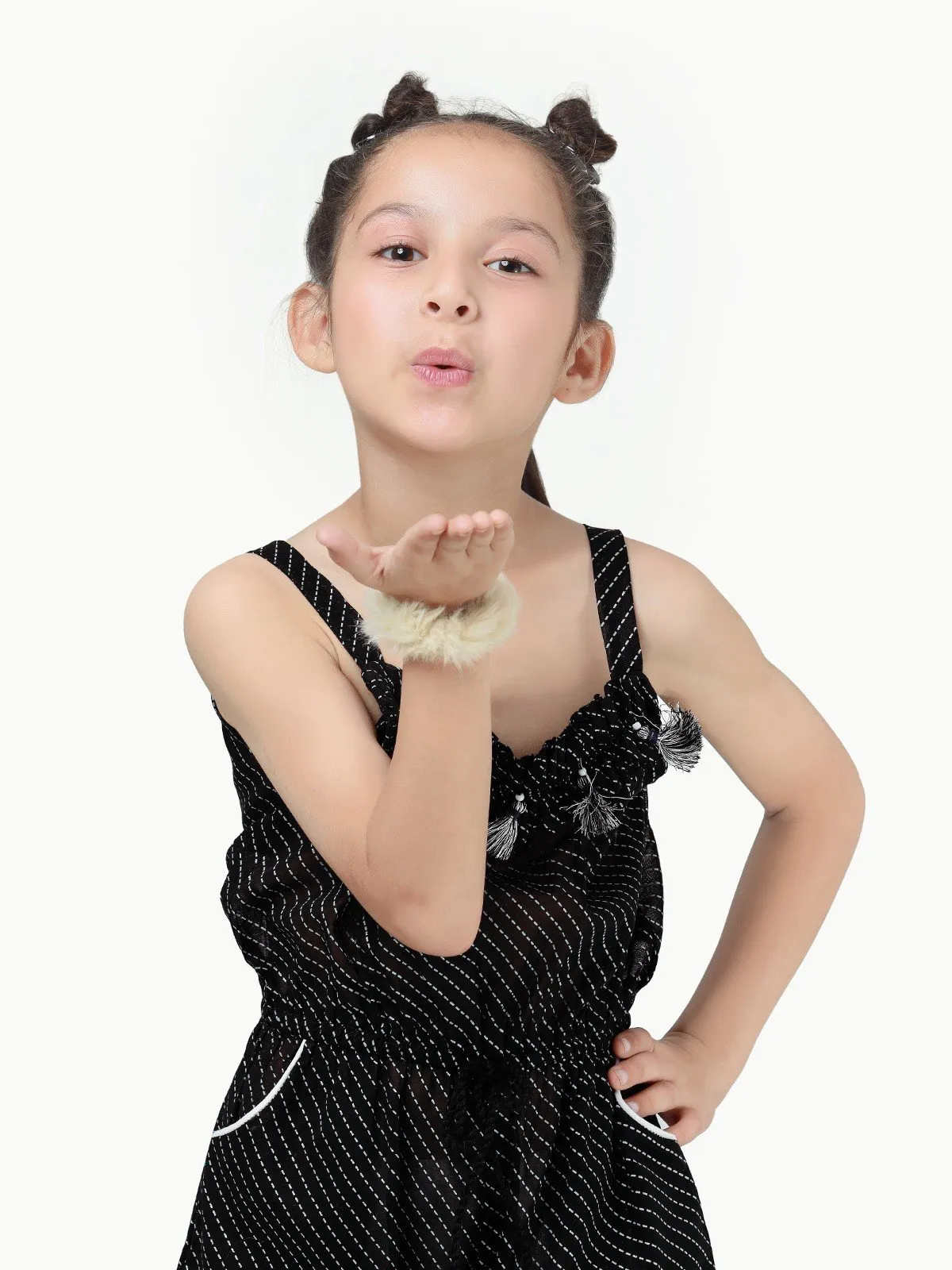 Girl's Black Jumpsuit - EGTJSW22-018
