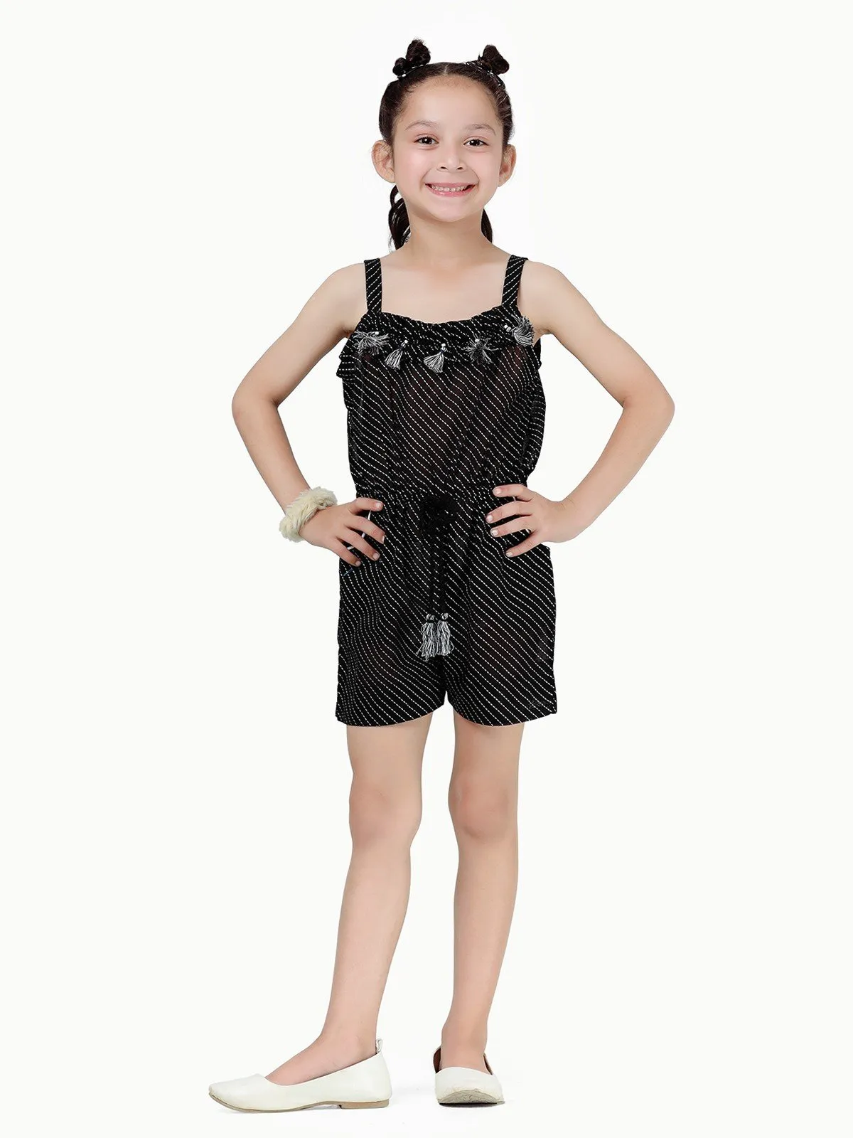 Girl's Black Jumpsuit - EGTJSW22-018