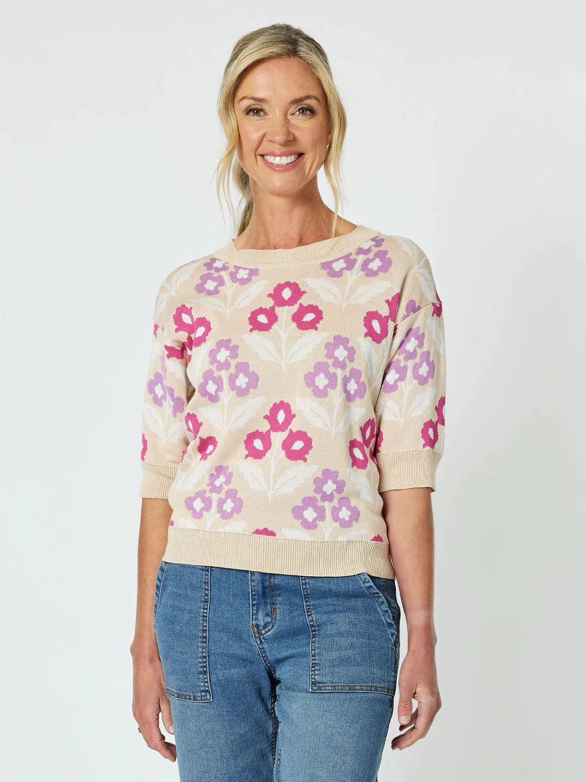 GORDON SMITH Nikki Floral Knit