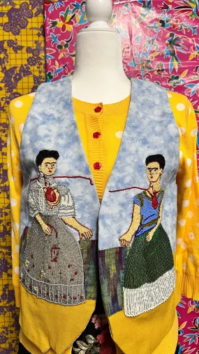 Hand beaded Two Fridas Vest