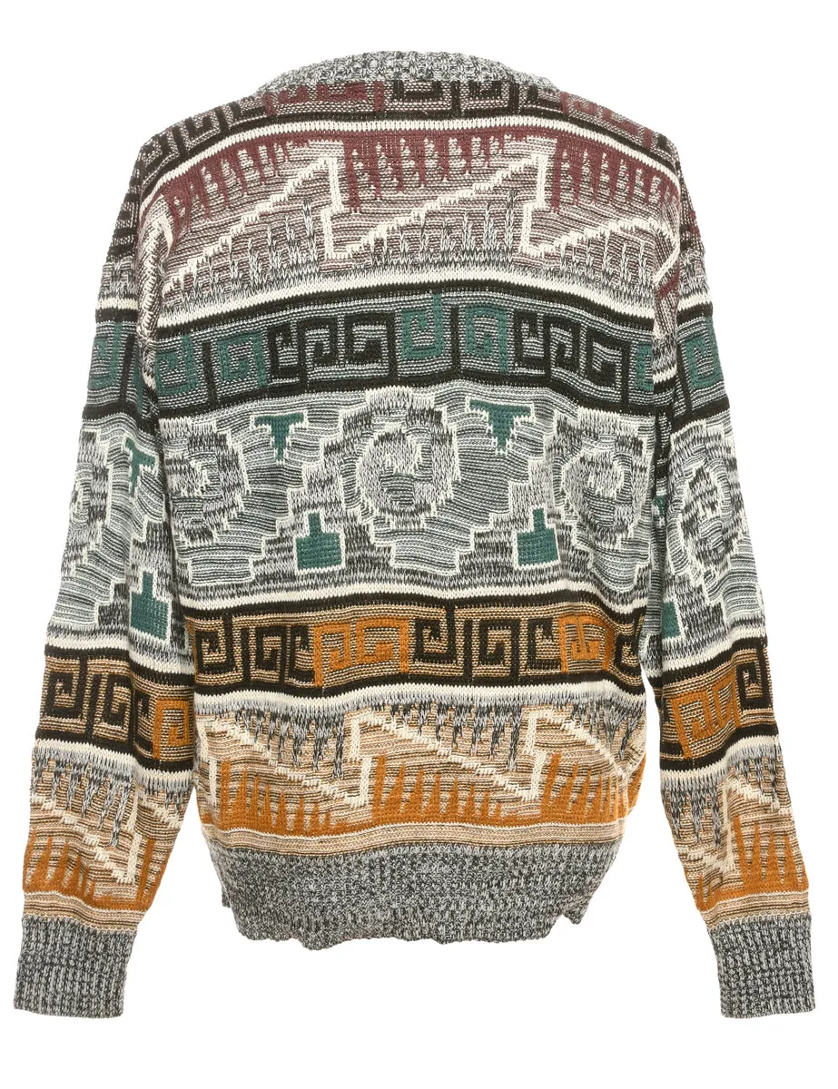 Hand Knitted Jumper - L