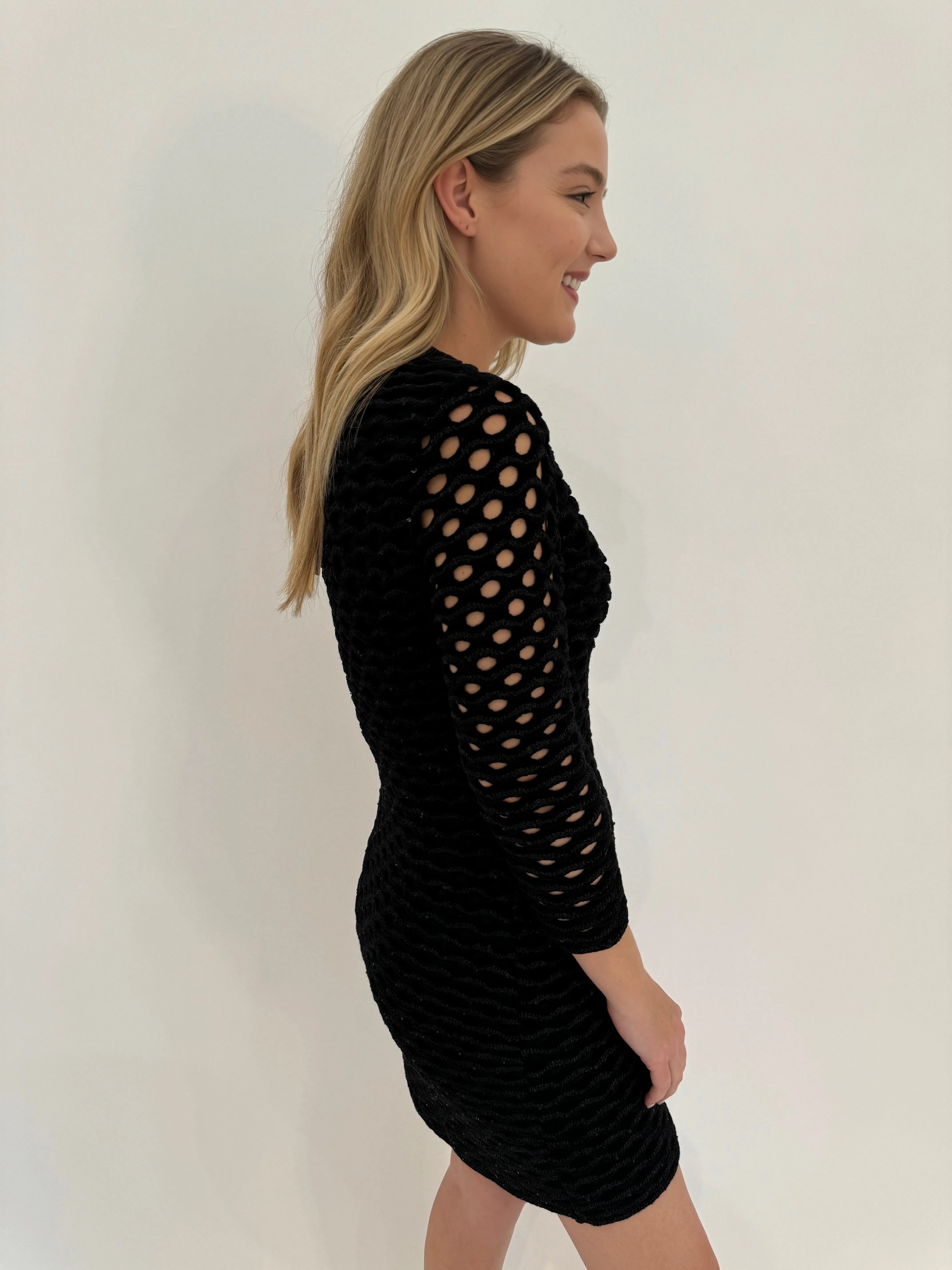 Hera Wave Sequin Mini Dress