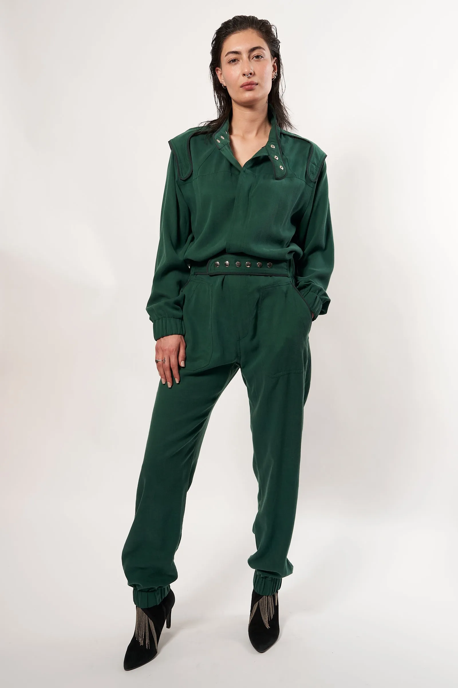 JIM jumpsuit - Forest green