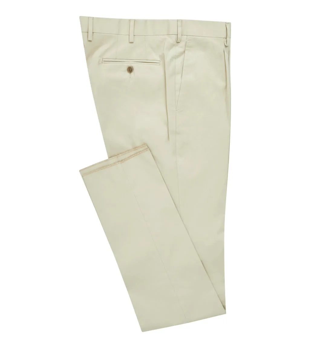 Khaki Cotton Chino - LUCKY LAST