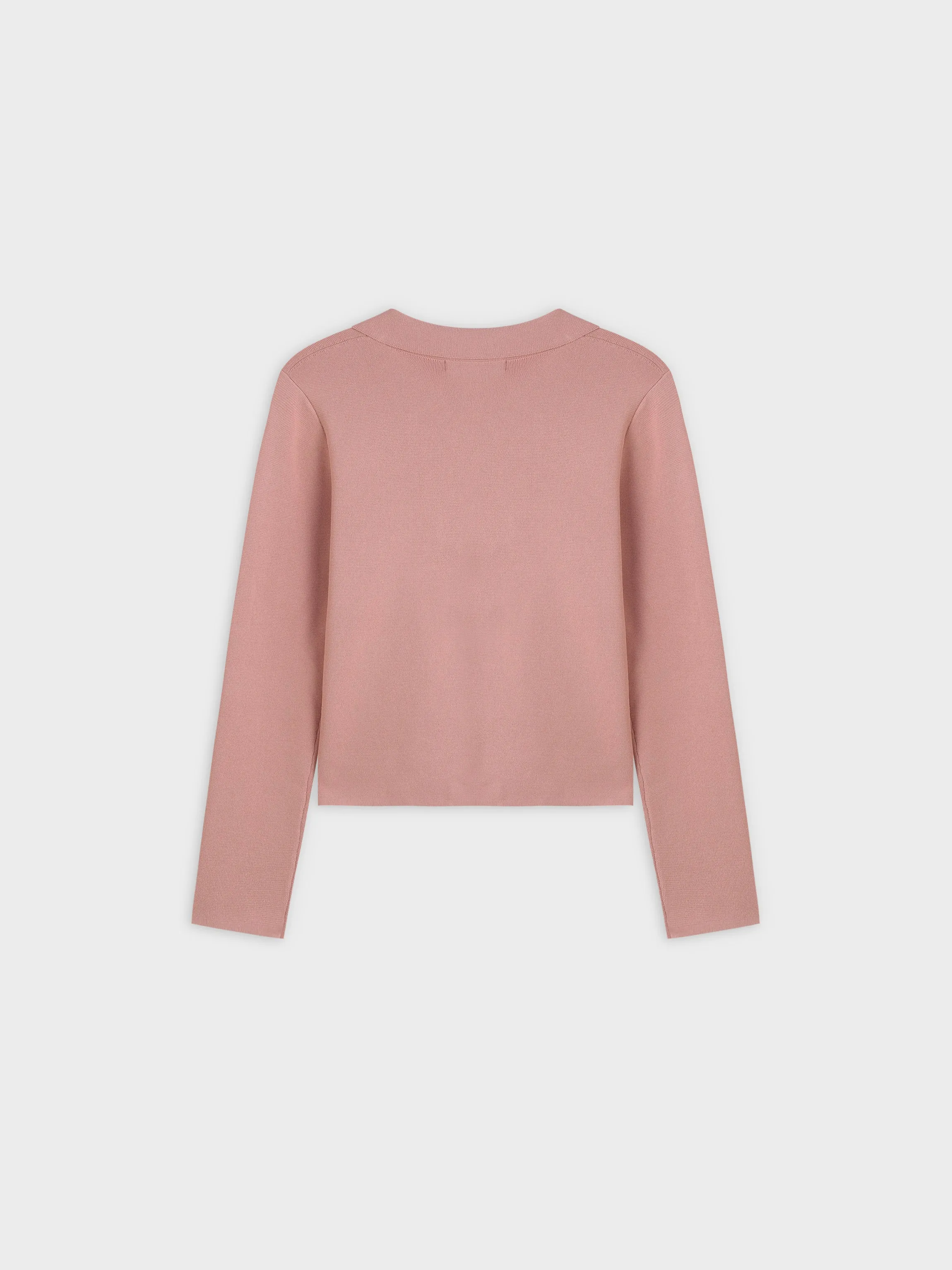 KNIT BLAZER-DUSTY ROSE