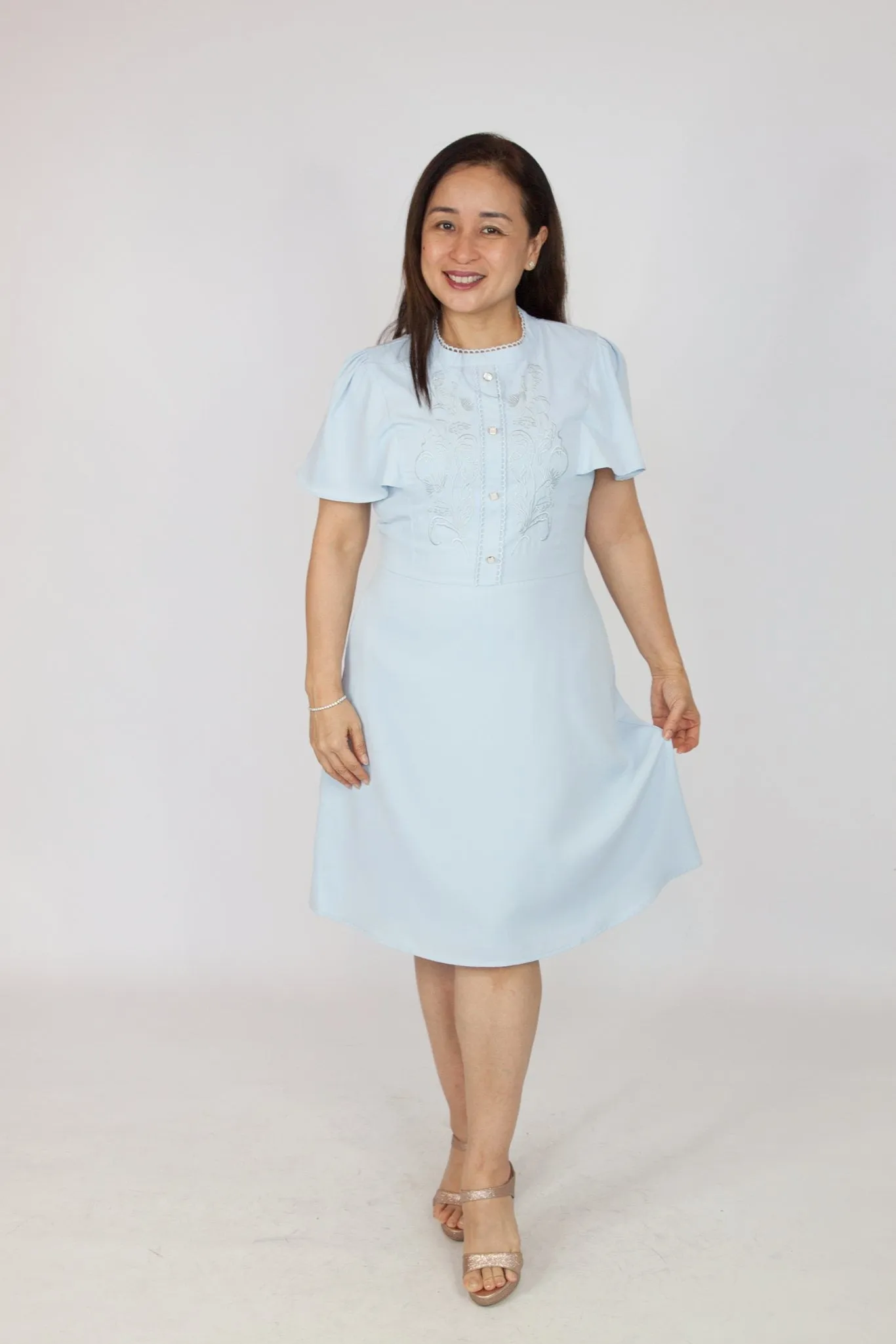 Korean Puff Sleeve Dress