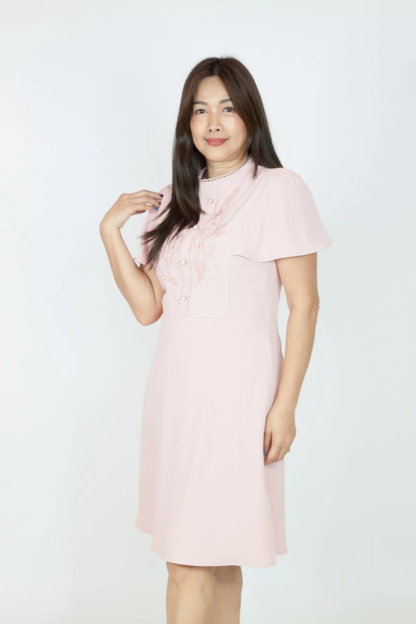 Korean Puff Sleeve Dress