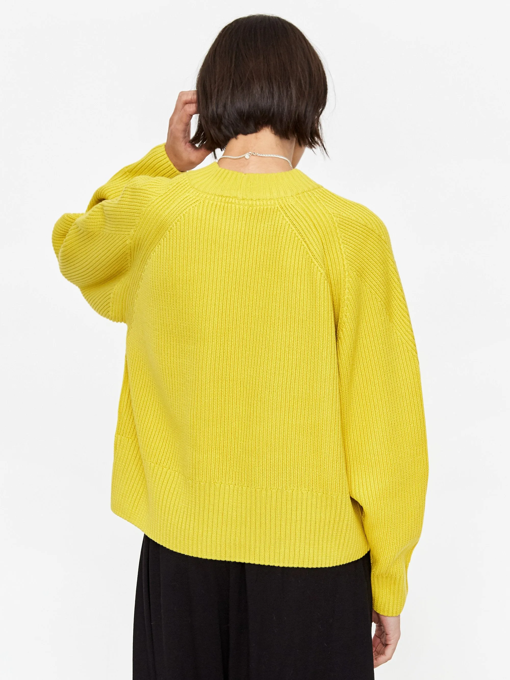 Kowtow Henri Crewneck Jumper - Acid Yellow
