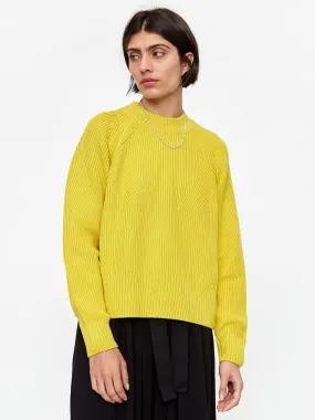 Kowtow Henri Crewneck Jumper - Acid Yellow