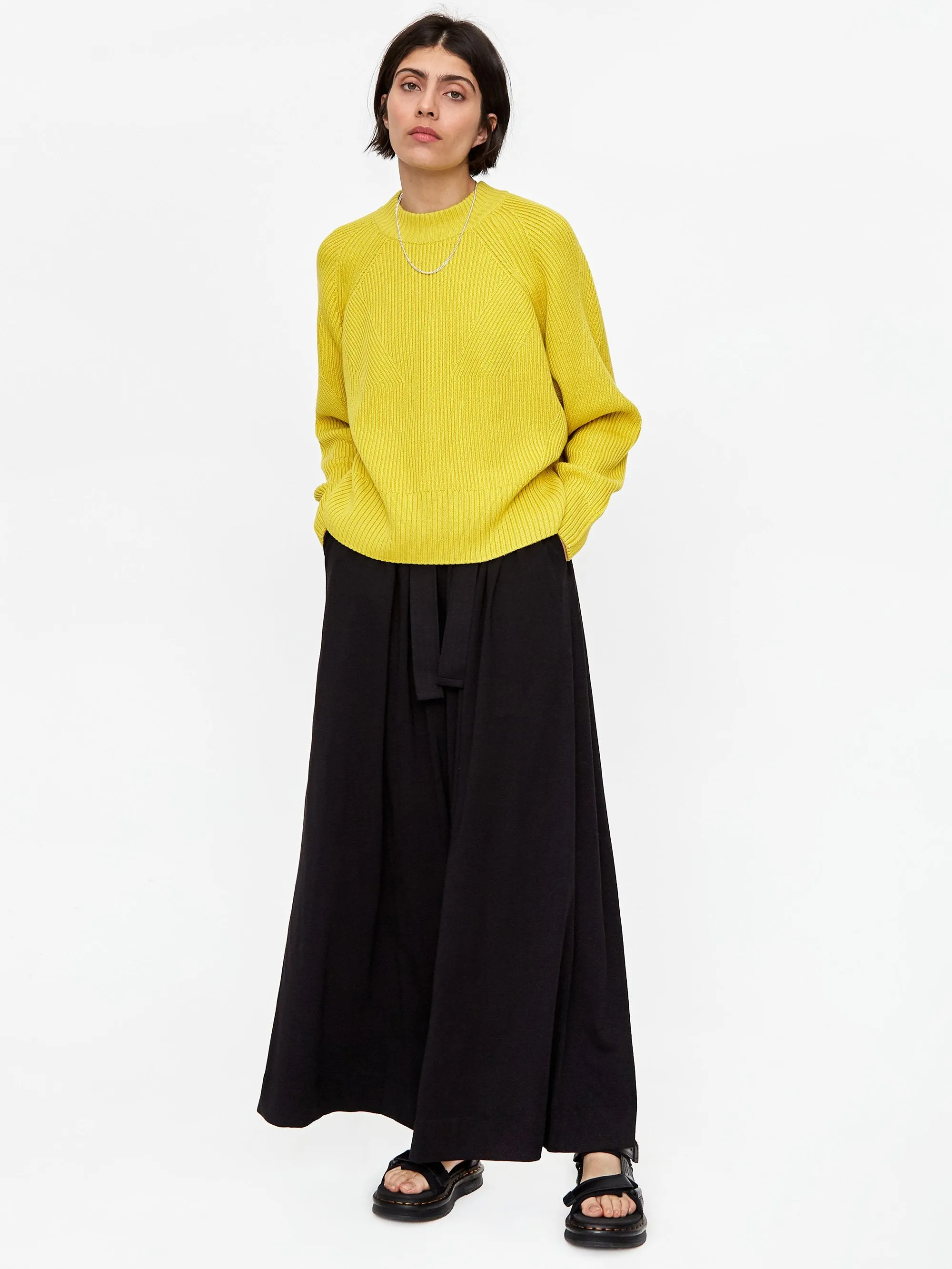 Kowtow Henri Crewneck Jumper - Acid Yellow