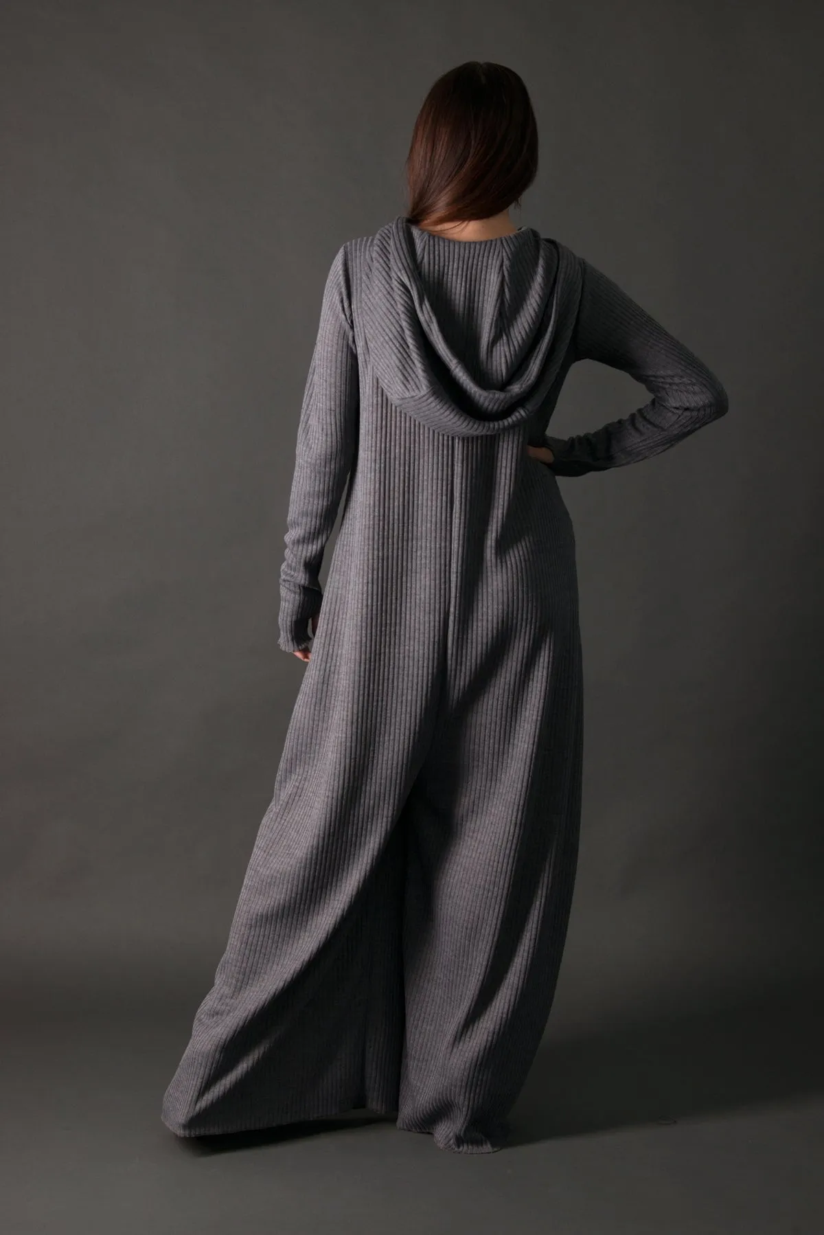 LINA Wool Hooded Jumpsuit