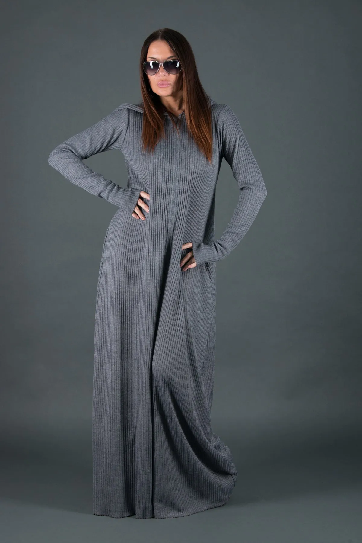 LINA Wool Hooded Jumpsuit
