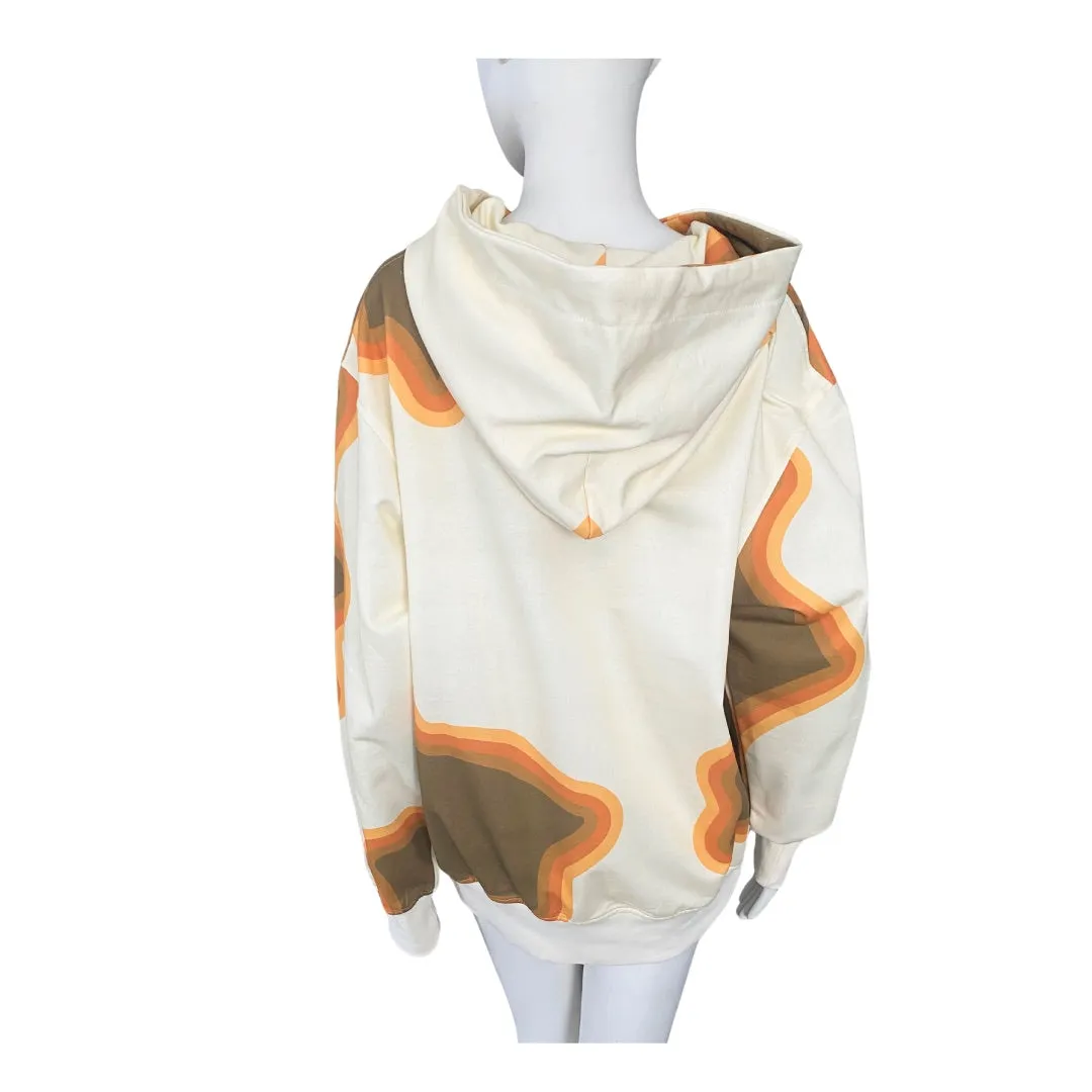 LIU JO Camo Hoodie Ivory SIZE L