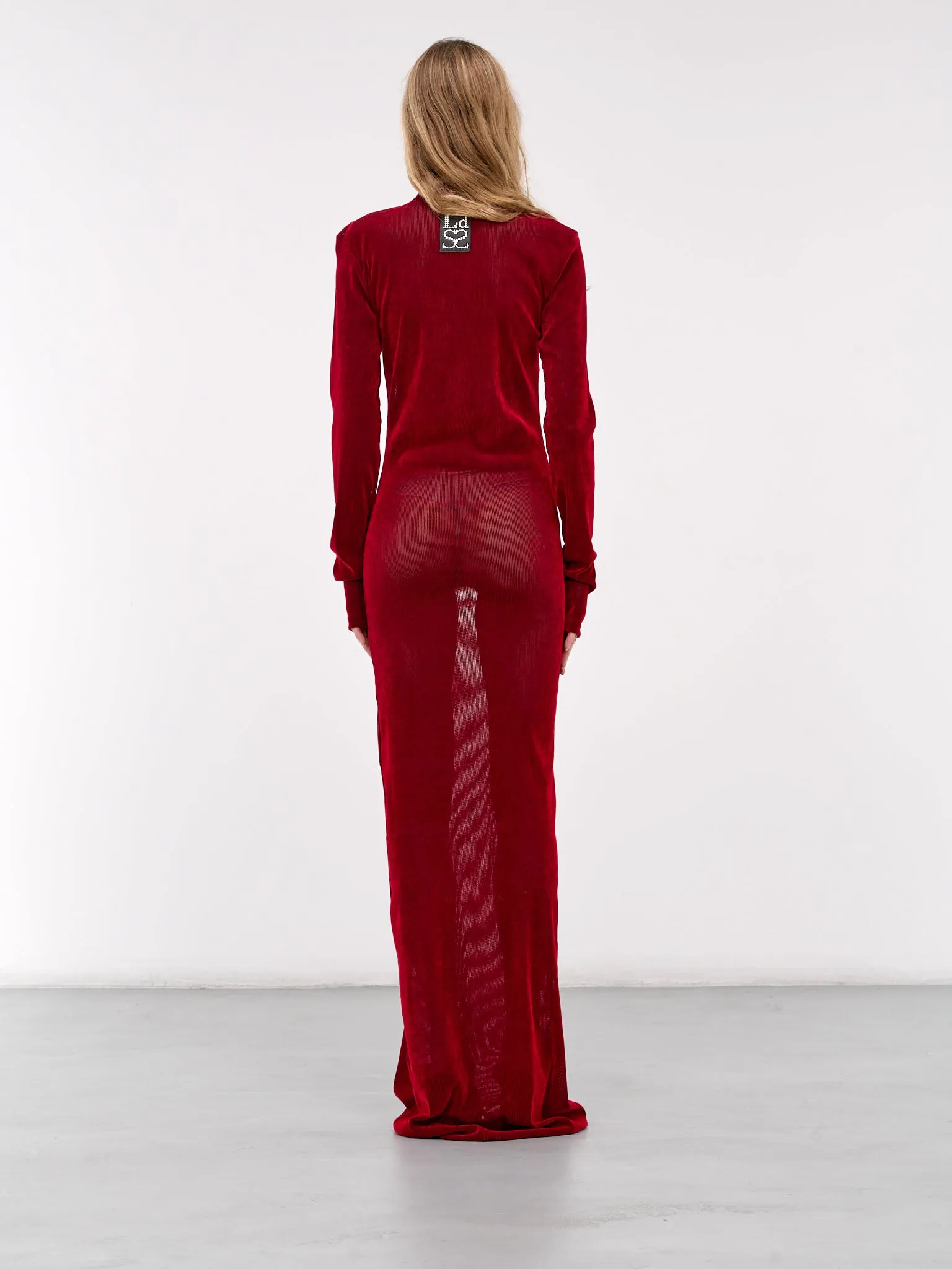 Long Simple Dress (DR001-W-PA0002-RED)
