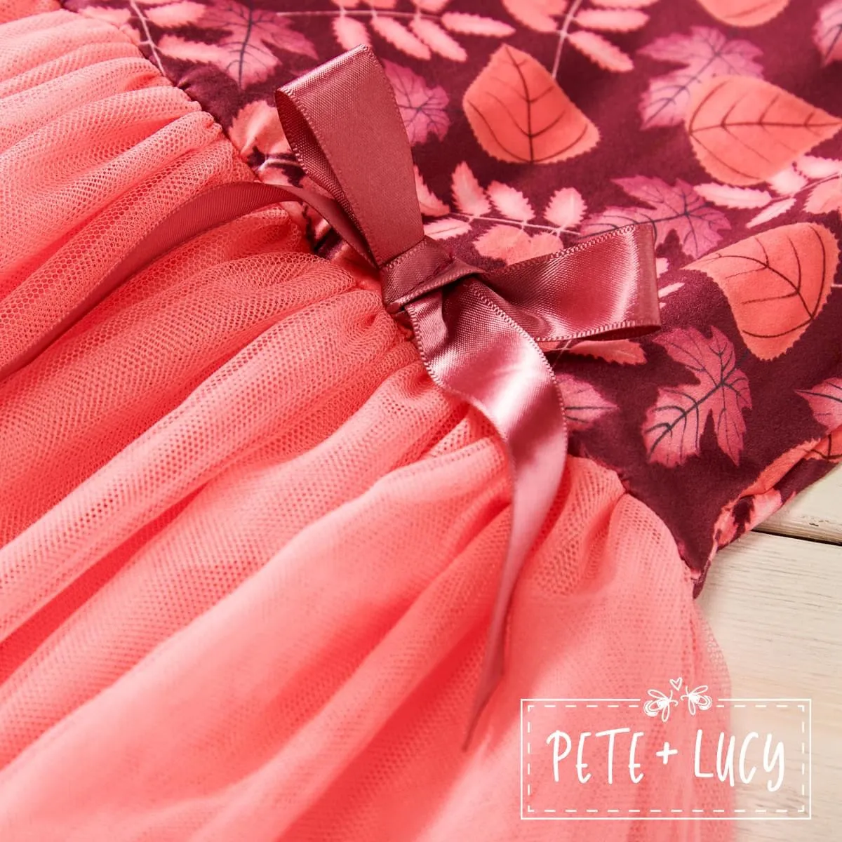 Lovely Leaves Tulle Dress