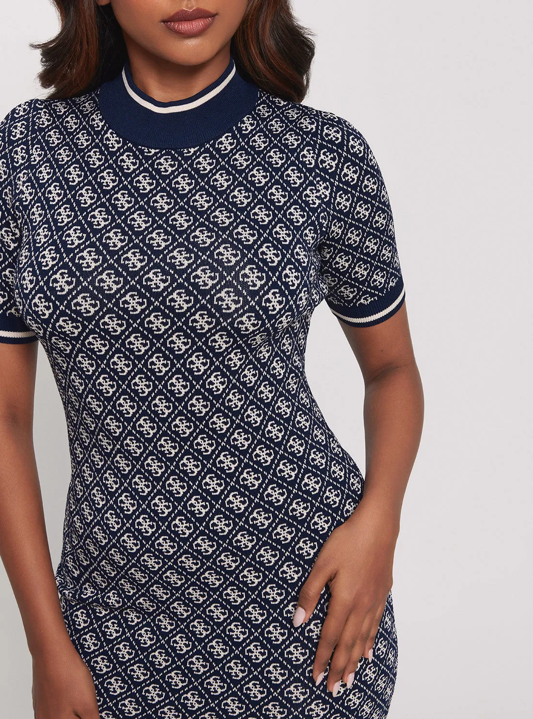 Navy Logo Lise Knit Dress