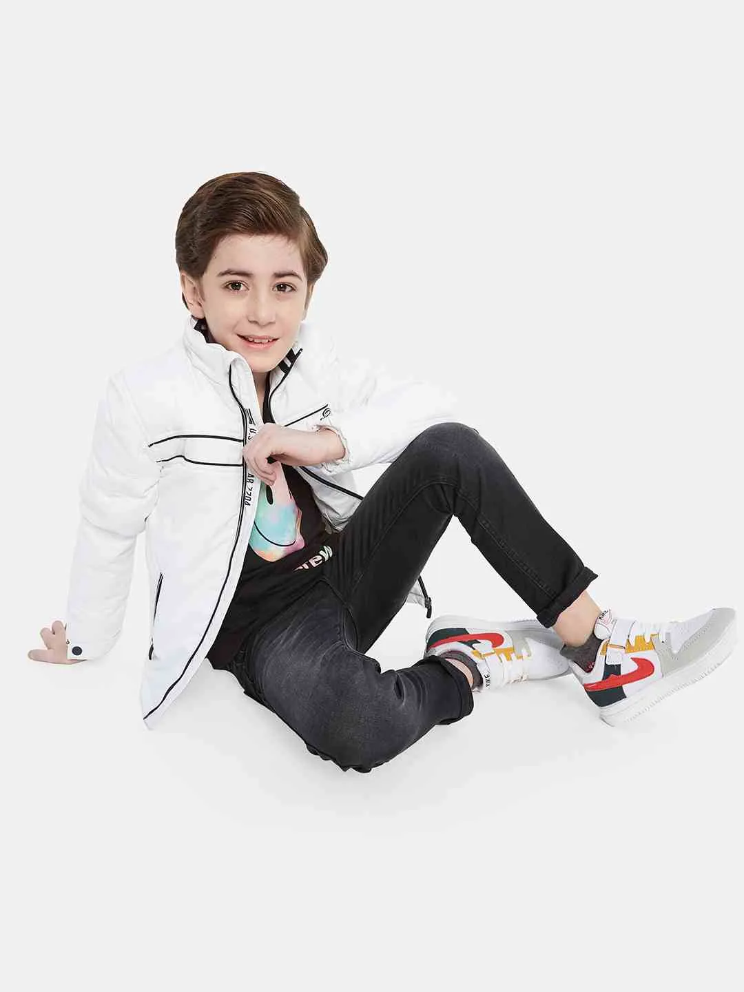 Octave Boys Long Sleeves Mock Collar Puffer Jacket