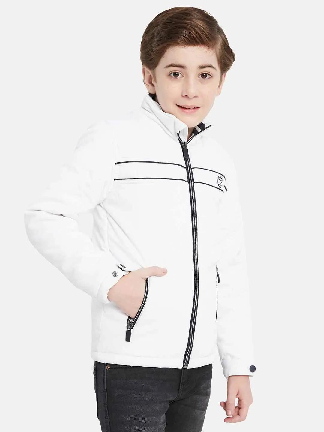 Octave Boys Long Sleeves Mock Collar Puffer Jacket