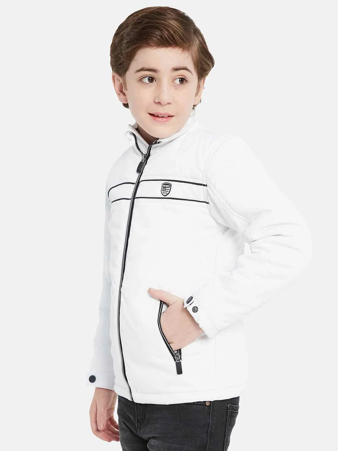 Octave Boys Long Sleeves Mock Collar Puffer Jacket
