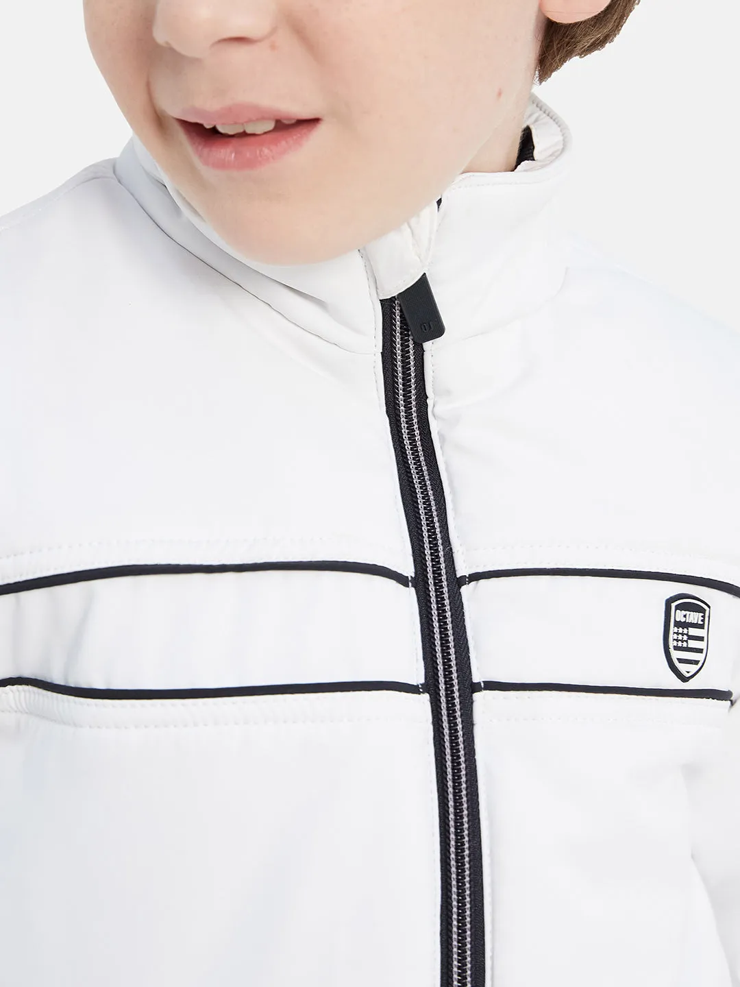 Octave Boys Long Sleeves Mock Collar Puffer Jacket