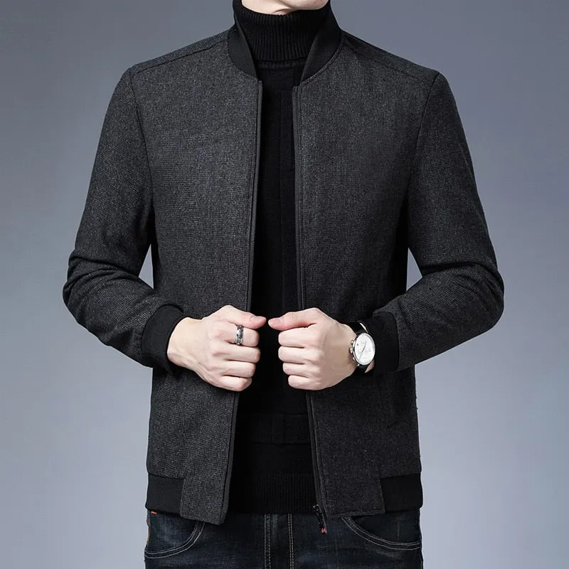 Oliver - Classic Baseball Collar Zipper Jacket